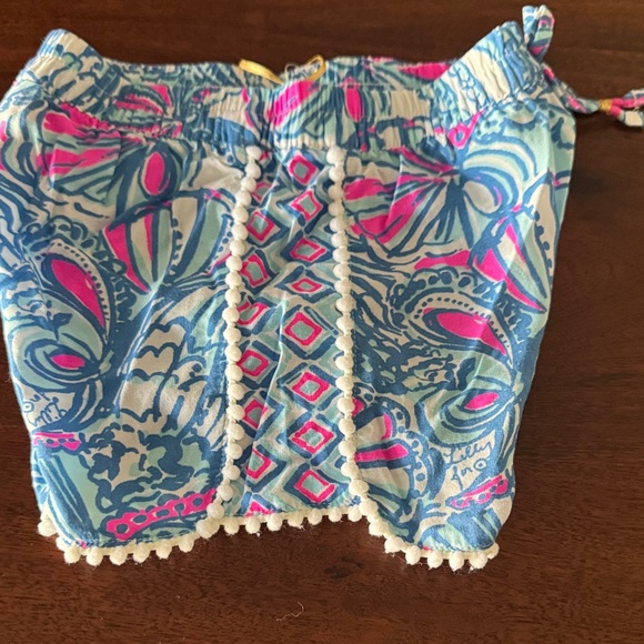 Lilly Pulitzer for Target High Waist Blue and Pink Shorts - Picture 4 of 6